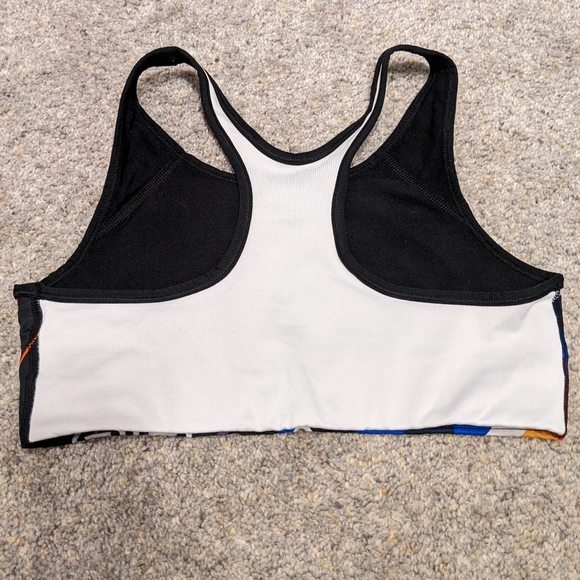 Victorias Secret Pink Ultimate Multi Color Stripe 86 Sports Bra - Picture 3 of 4